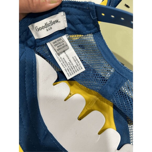 Men's 2pc Big Dude/Little Dude with Flat  Embroidery Hat, cap, Ligh yellow. New. - Picture 6 of 7